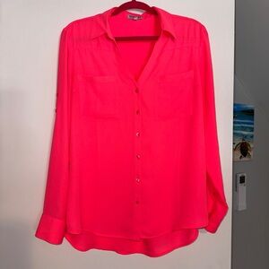 Express Women’s Long Sleeve - Hot Pink - L
